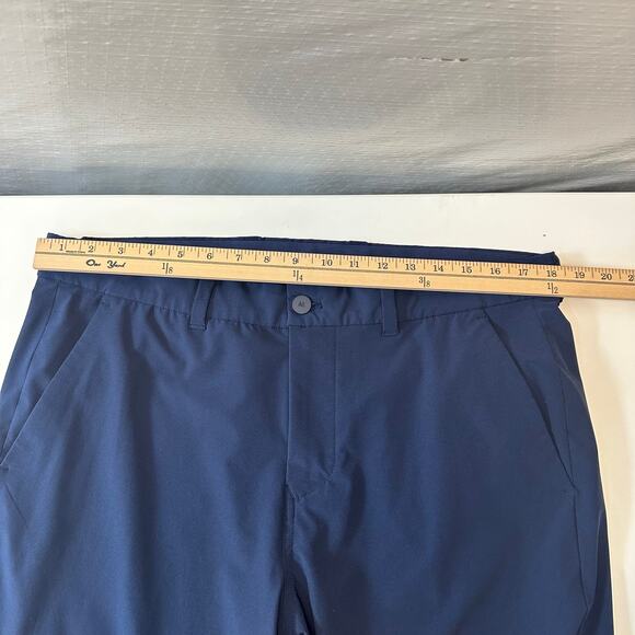Mizzen Main Helmsman Pants Mens 36x30 Blue Performance Athletic Tapered Stretch - Picture 10 of 12